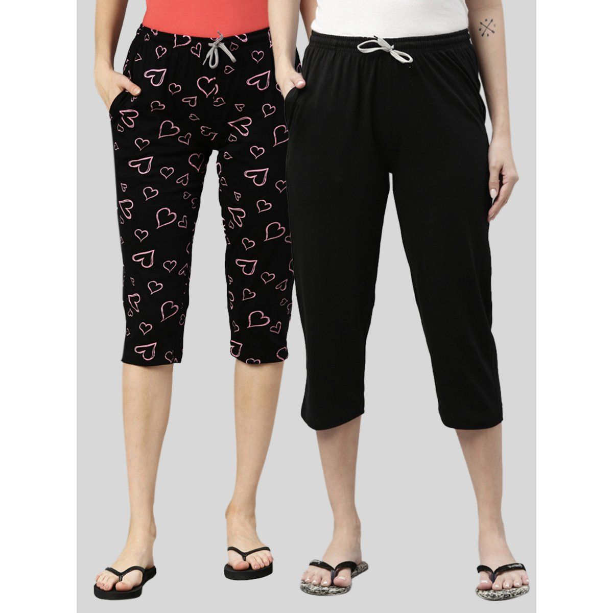 Cotton Black Capris For Women's, Design/Pattern: Solid at Rs 299/piece in  New Delhi