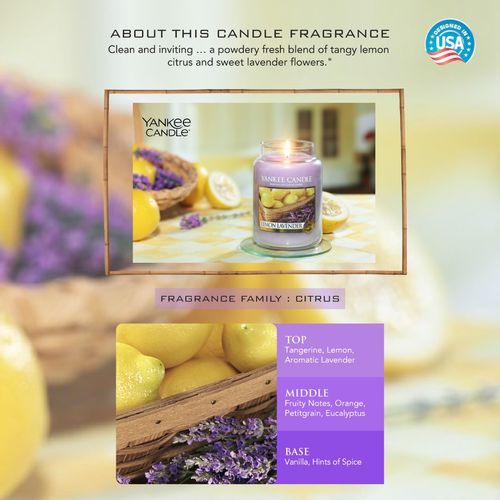 Lemon Lavender Candela media Signature - Candele medie Signature