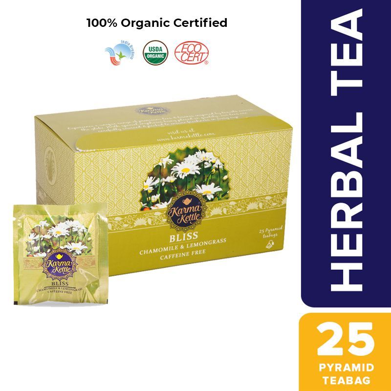 Karma Kettle Bliss Organic Tea With Chamomile & Lemongrass