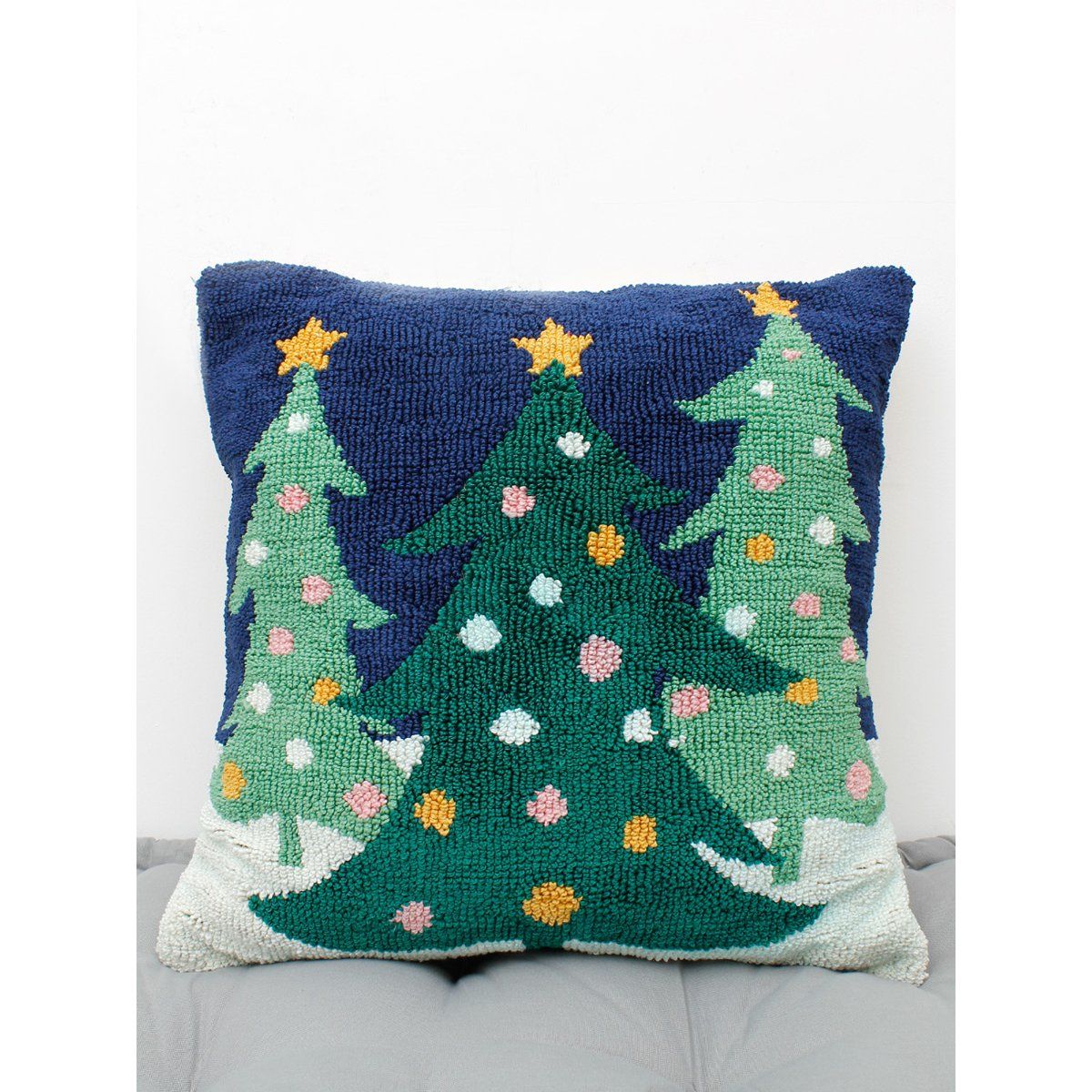 Home For Christmas Knitted Cushion By Sophie Allport