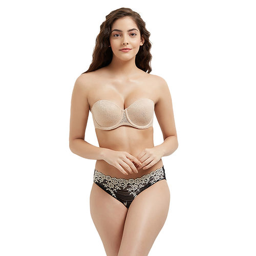 Buy Wacoal Nylon Padded Underwired Strapless Bra - Nude online