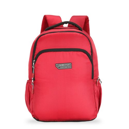 Buy Lavie Red Solid/plain Backpacks Online