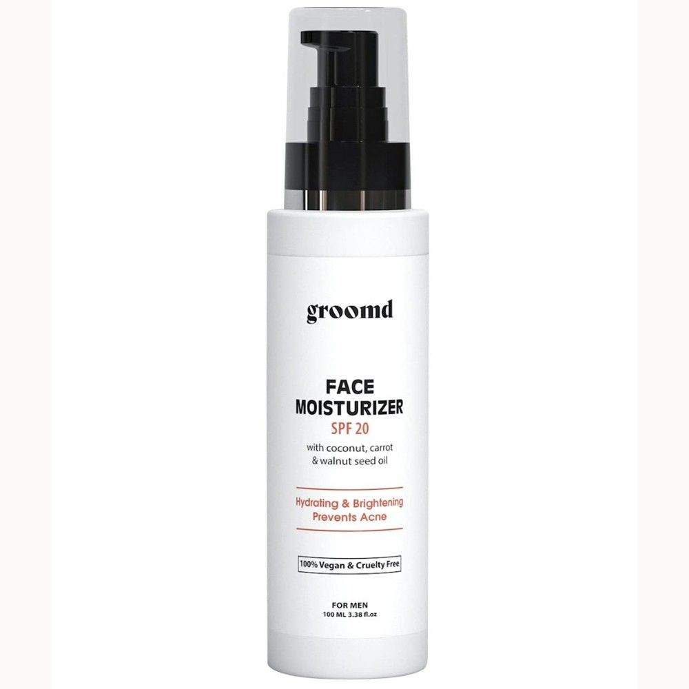 Groomd Face Moisturiser (spf 20) With Coconut Oil, Carrot Oil & Walnut