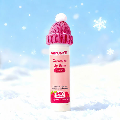 Wishcare Tinted Ceramide Lip Balm with SPF50 PA+++ - Kojic Acid & Niacinamide - For Lip Lightening