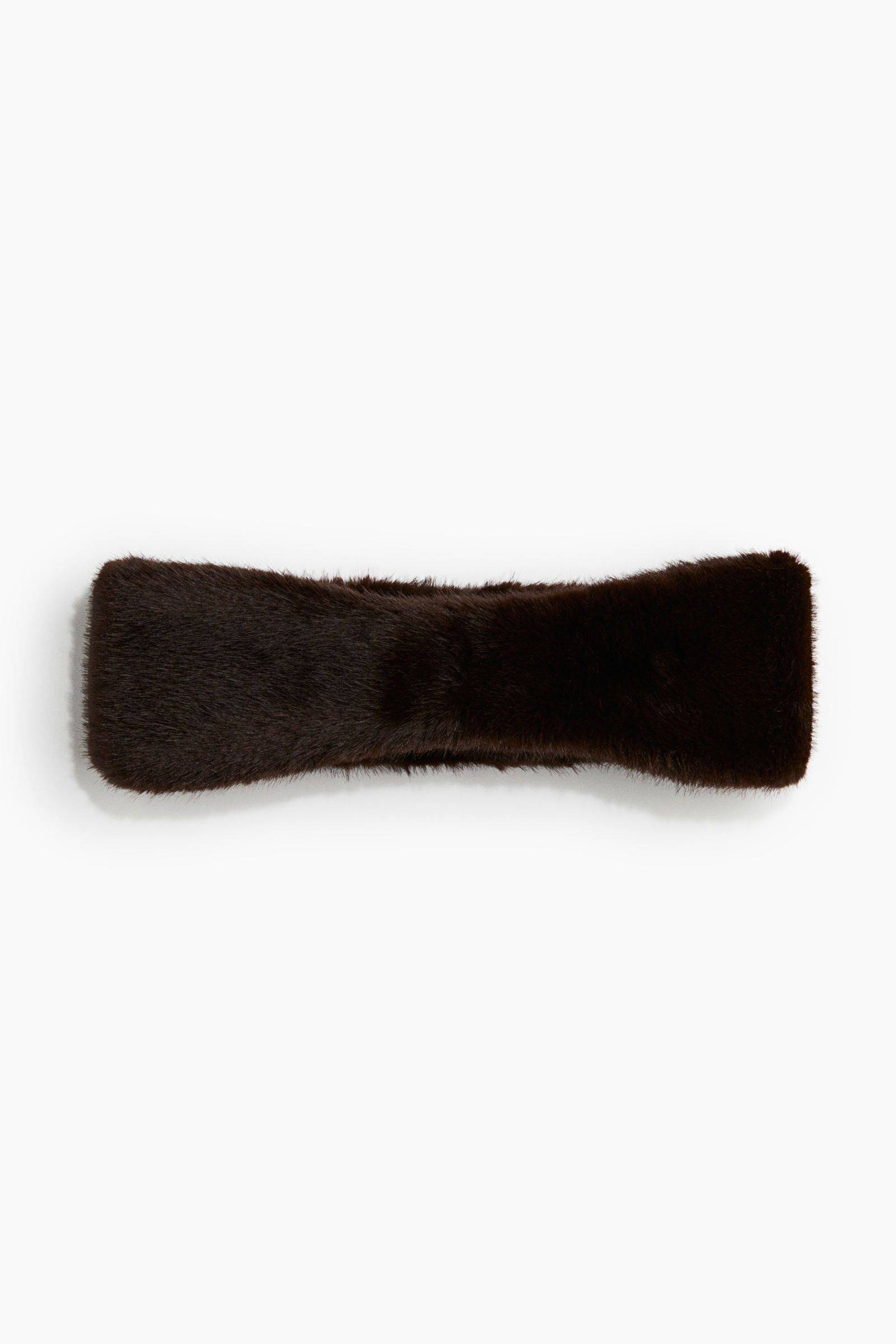 H&M Women Brown Fluffy Headband