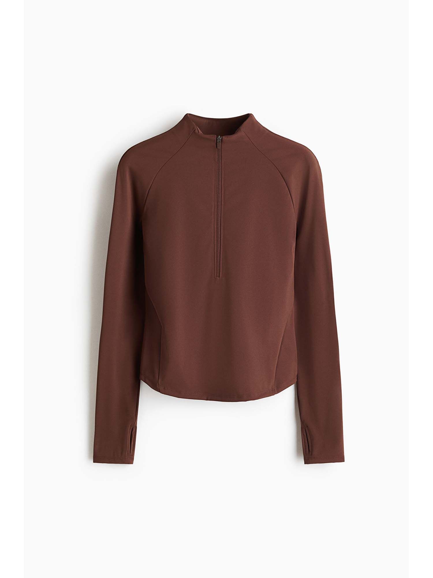 Buy H&M MOVE Women Brown Sculptmove Sports Sweatshirt Online