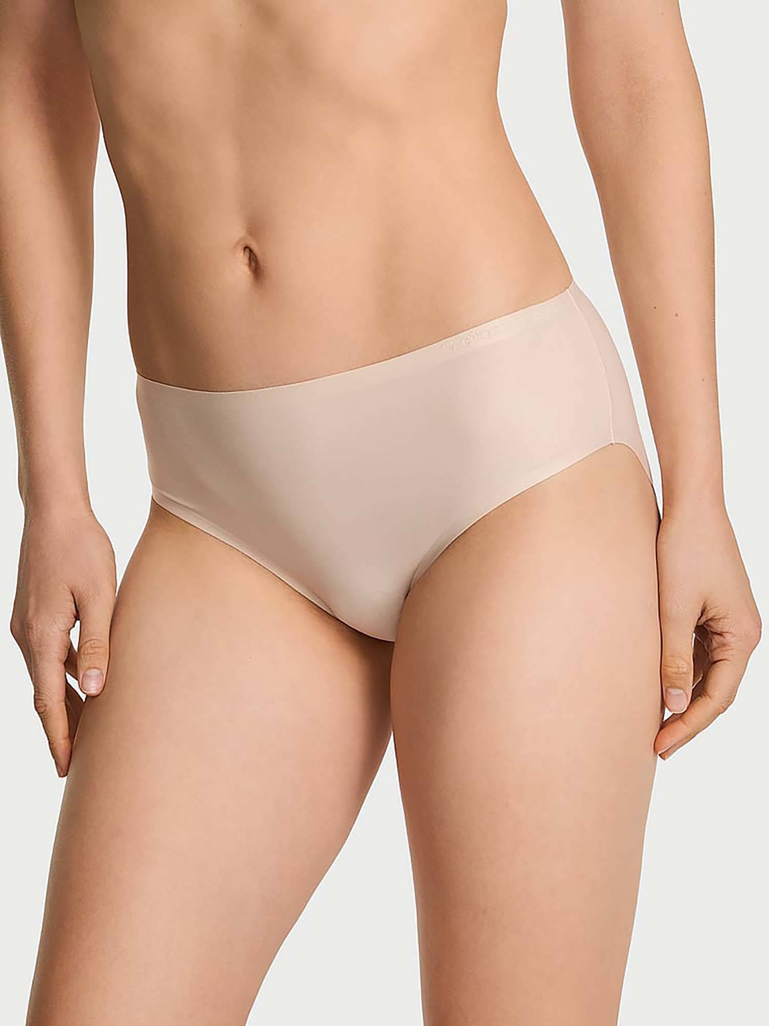 Victoria's Secret Beige Body By Victoria Flex Mid-Rise Bikini Panty