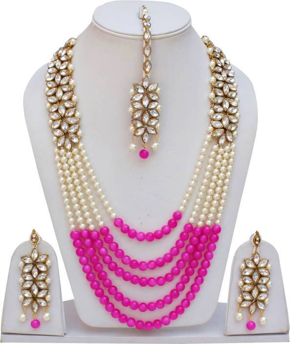 Anika's Creation Exclusive Jewellery Set with Maang Tikka