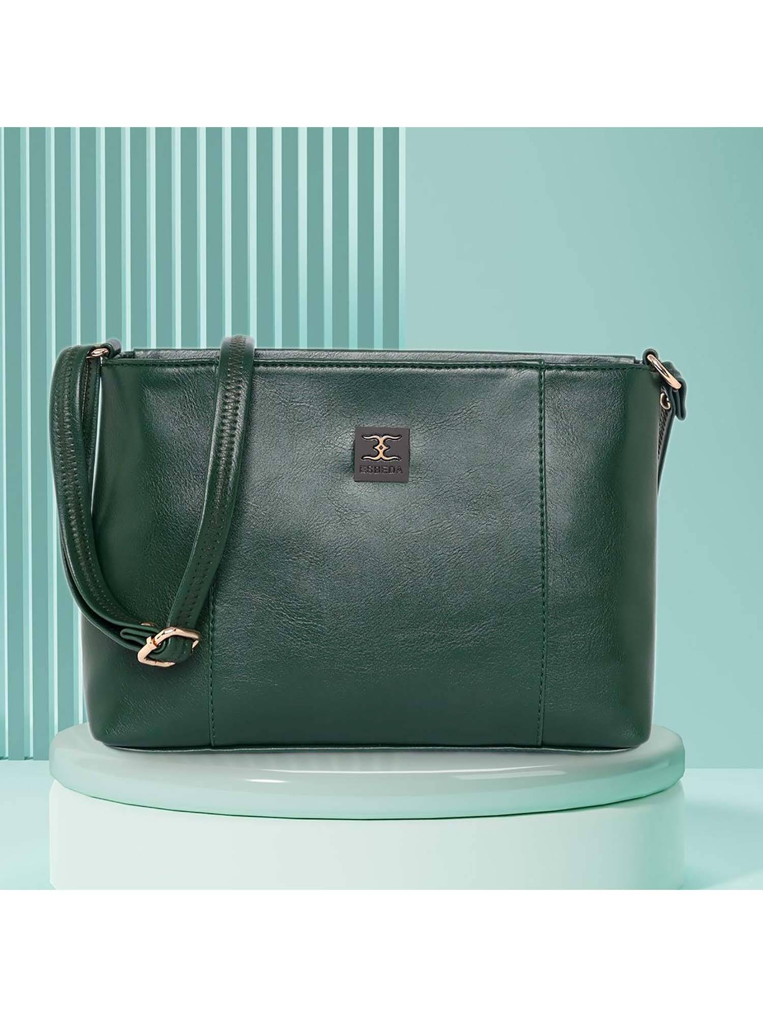 ESBEDA Green Solid Pu Slingbag
