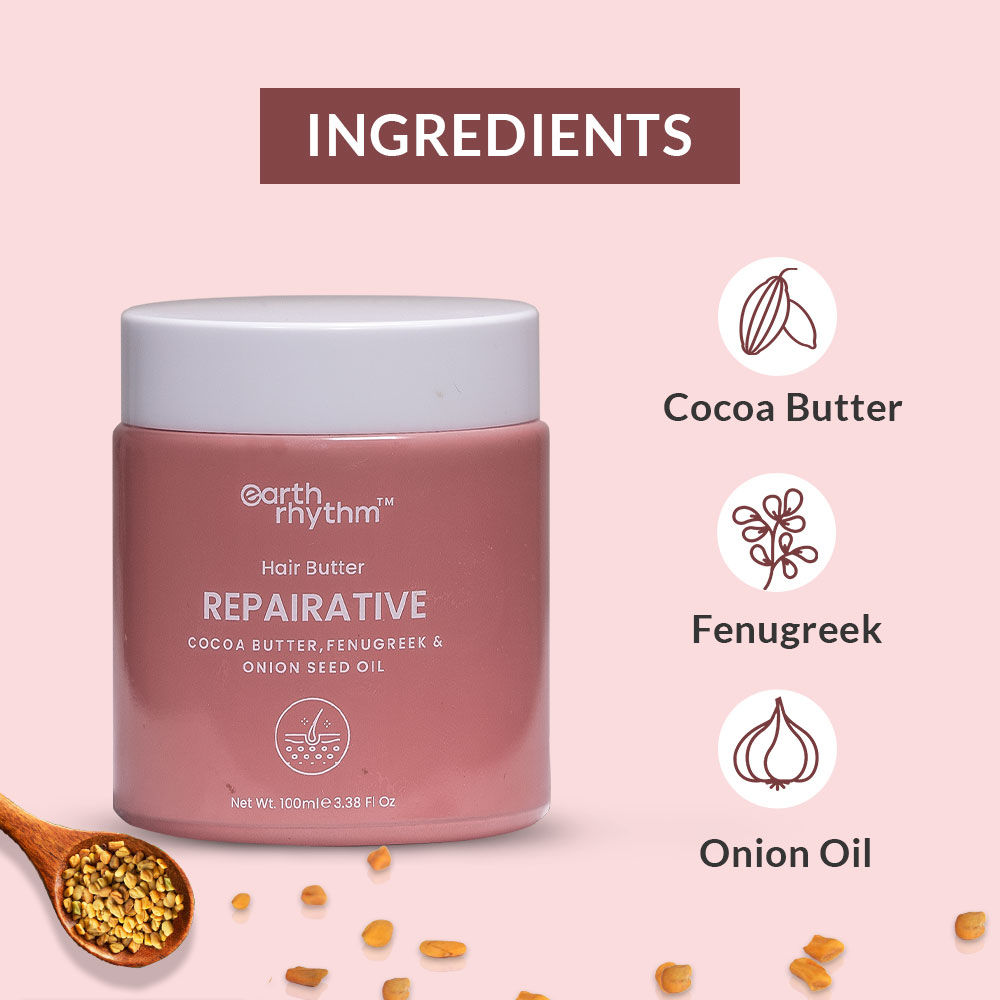 Earth Rhythm Onion Fenugreek & Cocoa Hair Butter( 100ml) Buy Earth