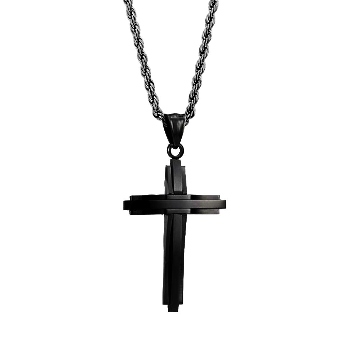 Prime Cross Necklace - Black – MODERN OUT