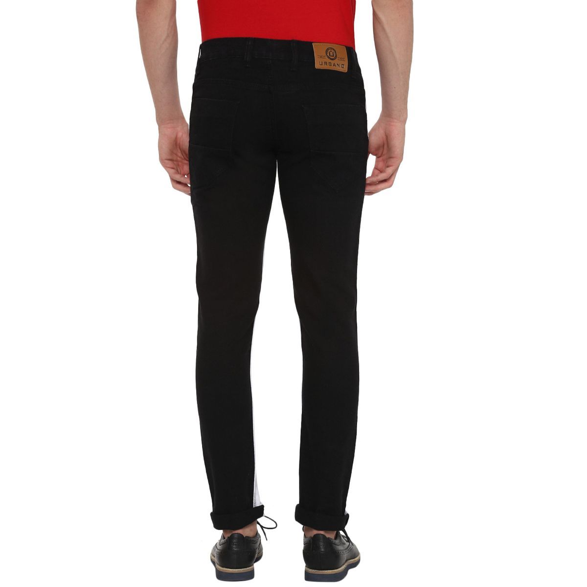 Urbano fashion slim sale men's black jeans