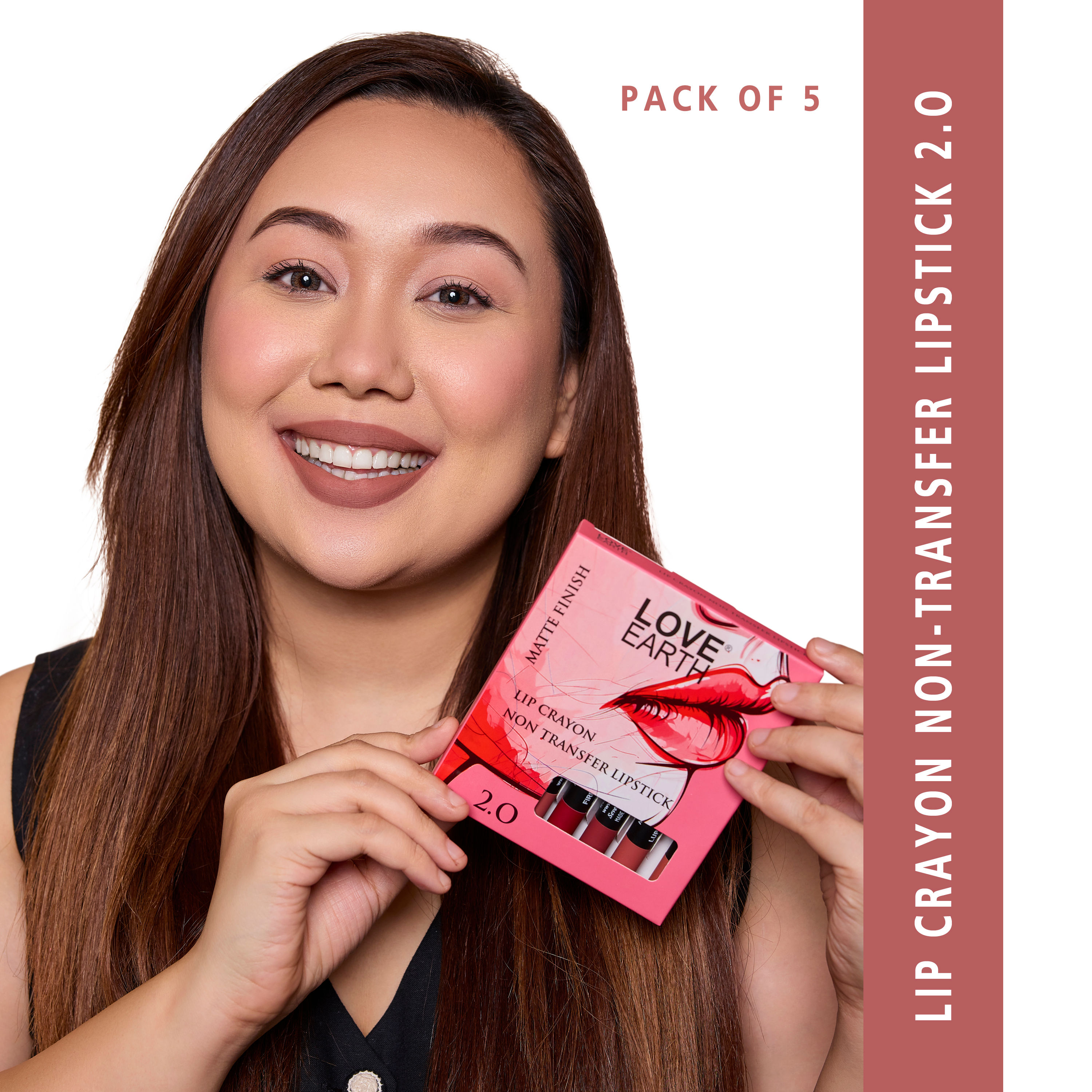 Buy Love Earth Crayon Lipstick 2.O Matte Finish Combo Kit Online