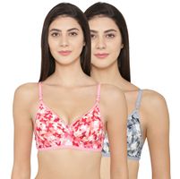 Buy Clovia Padded Non-Wired Full Coverage T-Shirt Bra - Brown at Rs.359  online