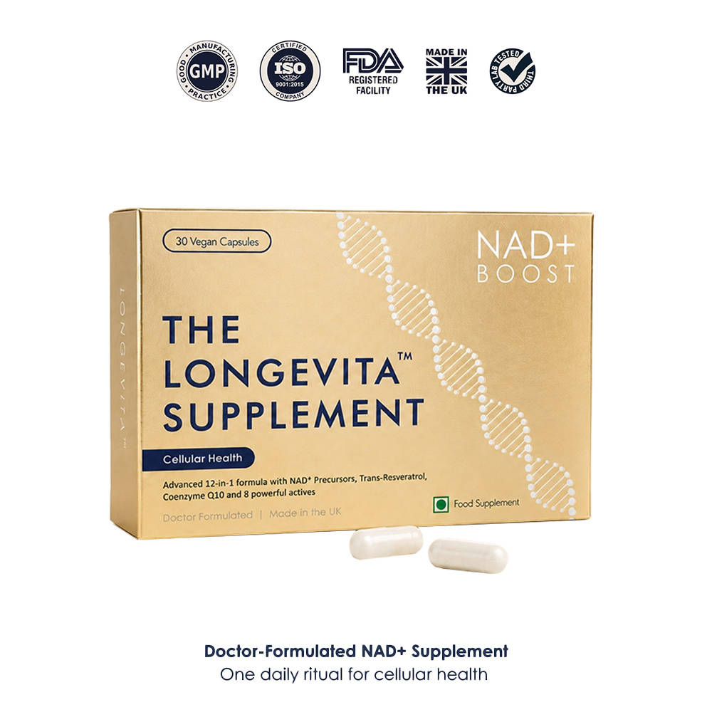 Longevita Doctor-Formulated With Nad+ Supplement For Skin, Gut Health & Energy