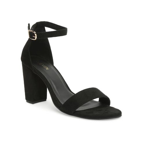 Buy Open-Toe Chunky Block Heels Heeled Sandals-Black Online