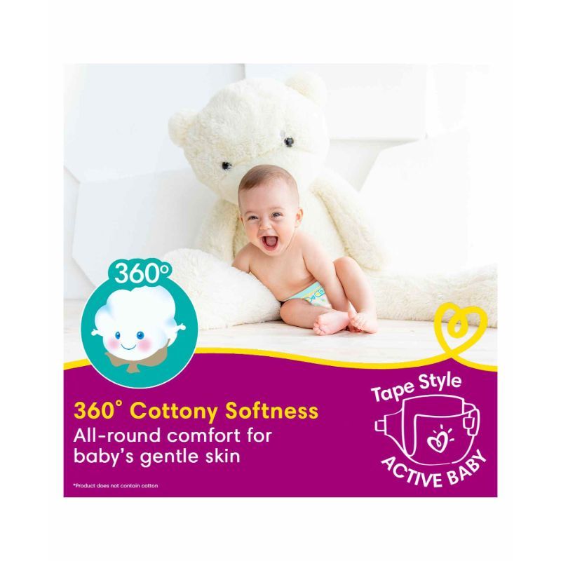 Buy Pampers Active Baby Diapers (M) 90 count (6 - 11 kg) Online at Best  Prices in India - JioMart.