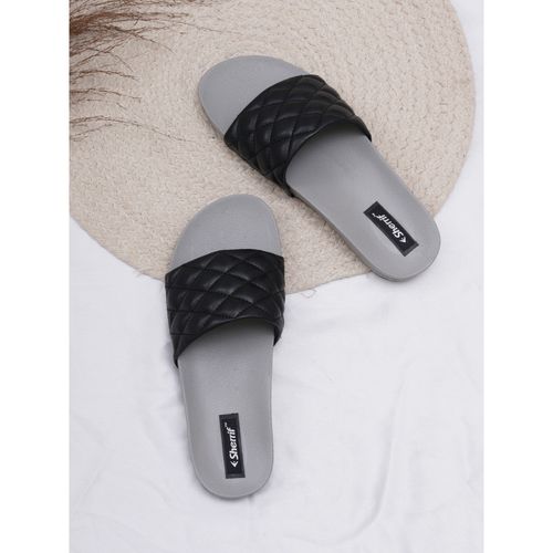 Sherrif Shoes Women's Black Color Flip-Flops (EURO 36)