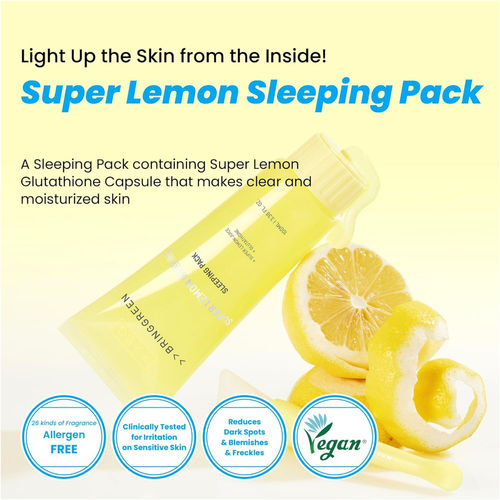 Buy BRING GREEN Super Lemon Glutathione Sleeping Pack Online