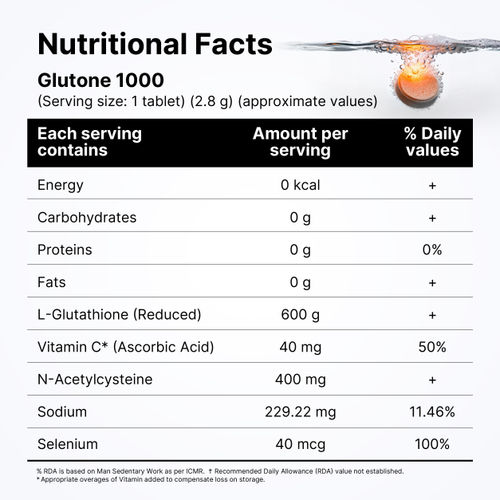 1000 mg glutathione daily Liposomal Glutathione 1000mg