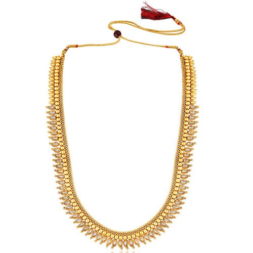 Buy Peora White Synthetic Stone Gold Plated Jewellery Set Online