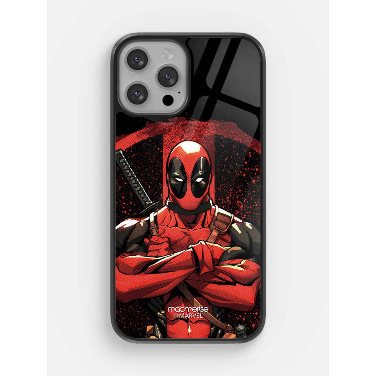 Buy Macmerise Deadpool Stance Glass Case iPhone 14 Pro Max Online