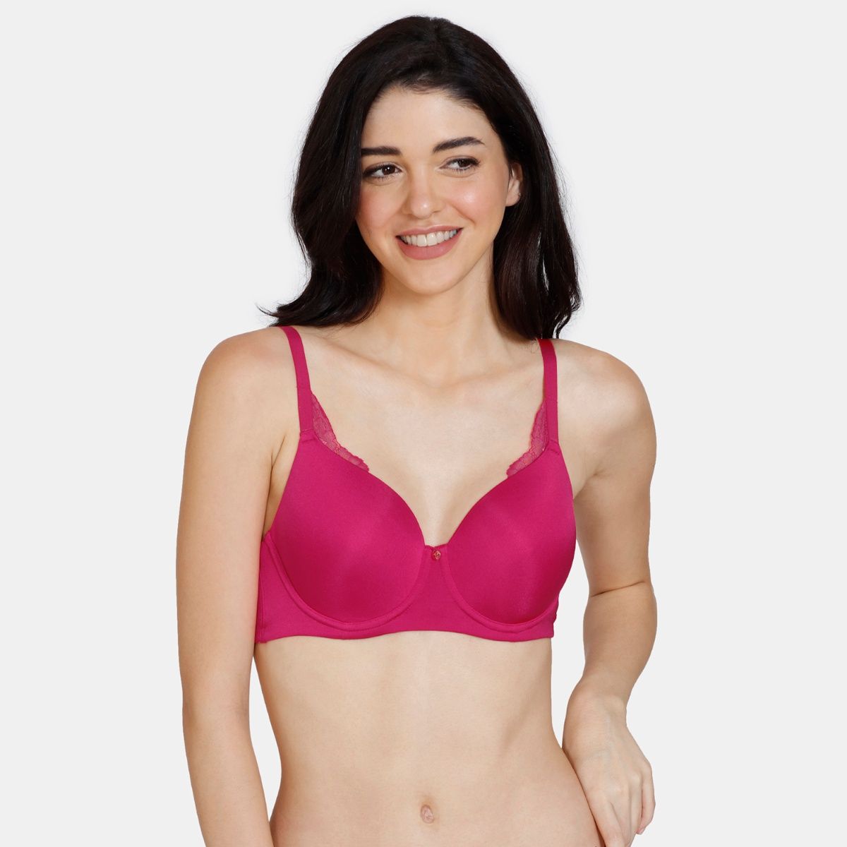 Buy Zivame Marshmallow Padded Wired 3/4th Coverage T-Shirt Bra