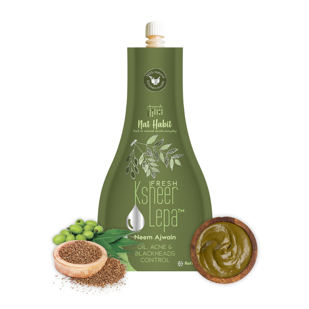 Nat Habit Fresh Neem Ajwain Ksheer Lepa Ayurvedic Face Pack Buy Nat