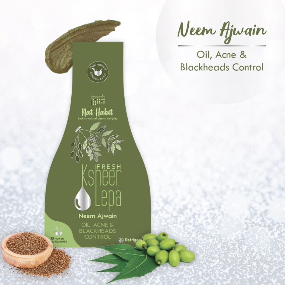Nat Habit Fresh Neem Ajwain Ksheer Lepa Ayurvedic Face Pack Buy Nat