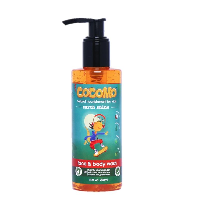 Cocomo Natural Neem & Aloe Vera Kids Face & Body Wash- Earth Shine (Age: 4+)