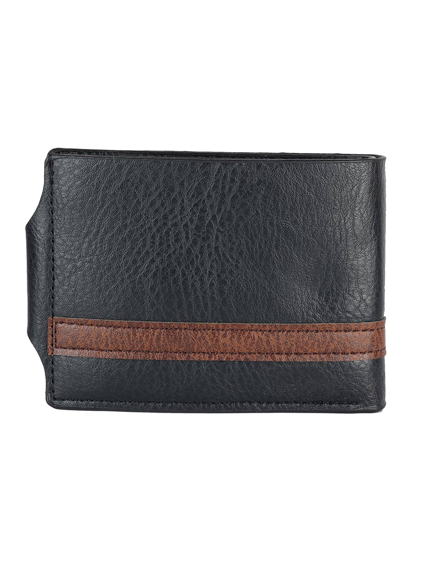 Zevora Buy ZEVORA Black Men Two Fold Leather Wallet Online