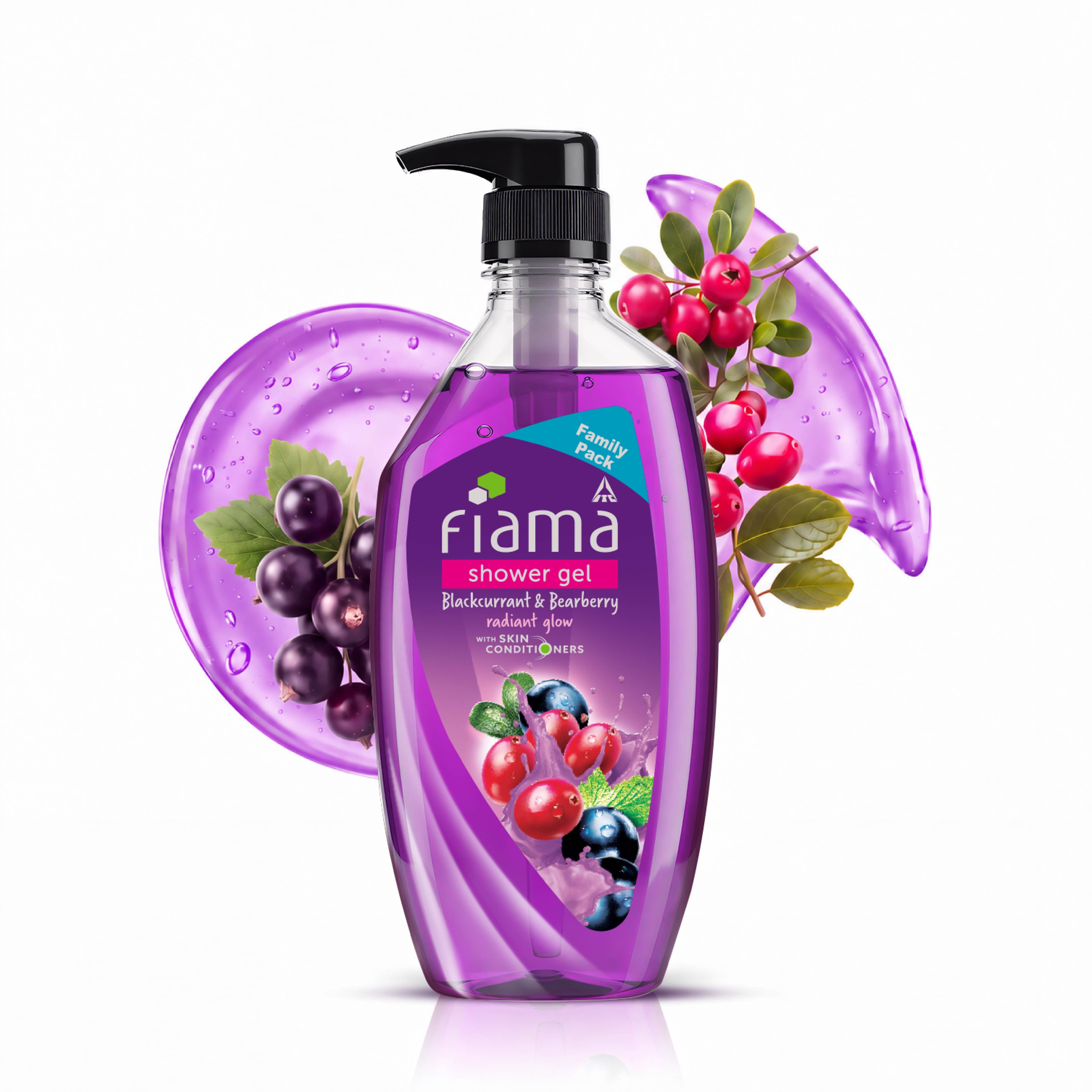 Fiama Shower Gel Blackcurrant & Bearberry Body Wash With Skin Conditioners For Radiant Glow