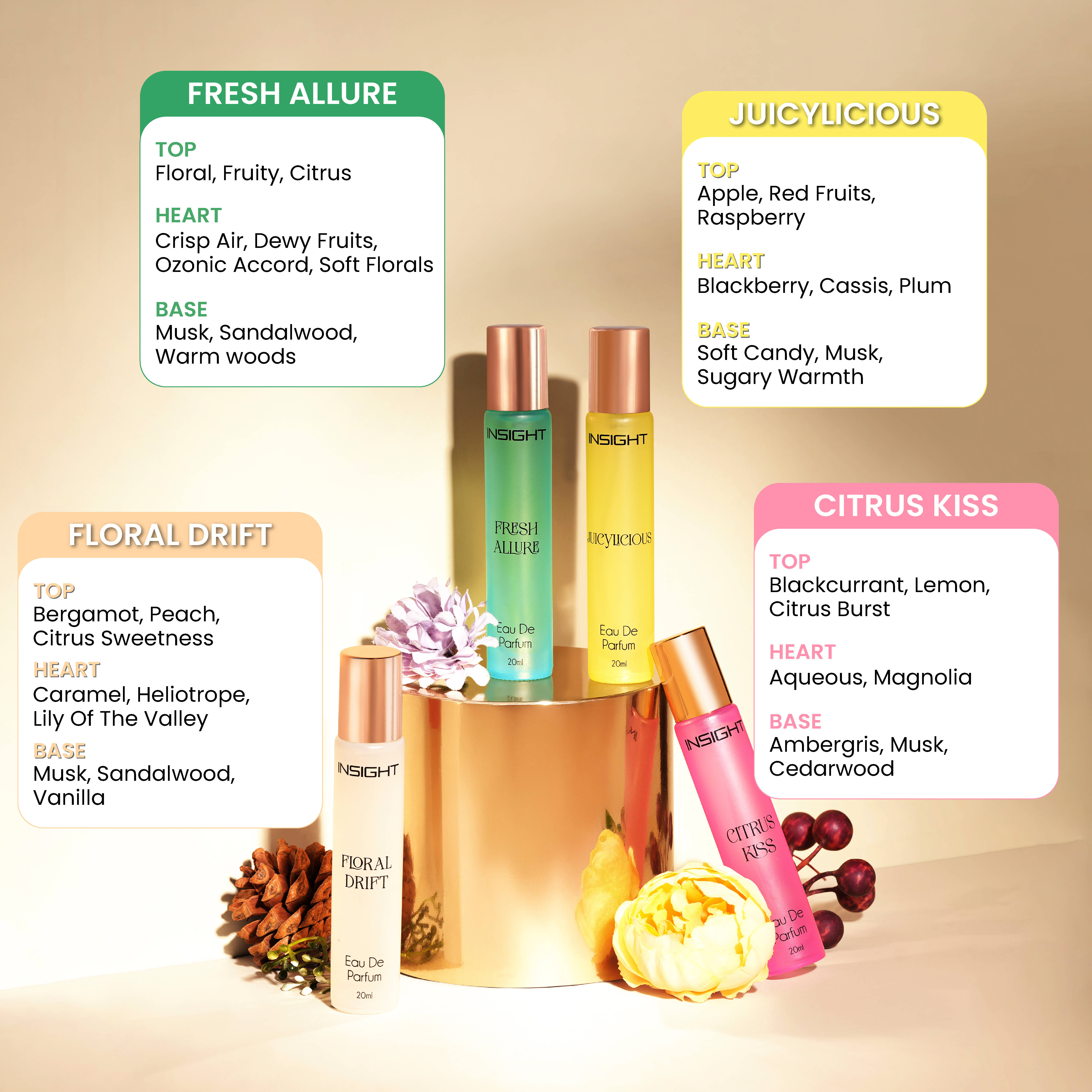 Insight Cosmetics Eau De Parfum Set - Pack Of 4 - view 3
