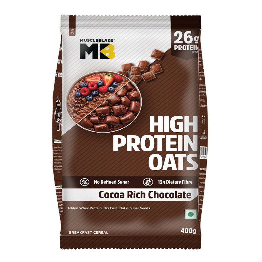 MuscleBlaze High Protein Oats - Cocoa Rich Chocolate