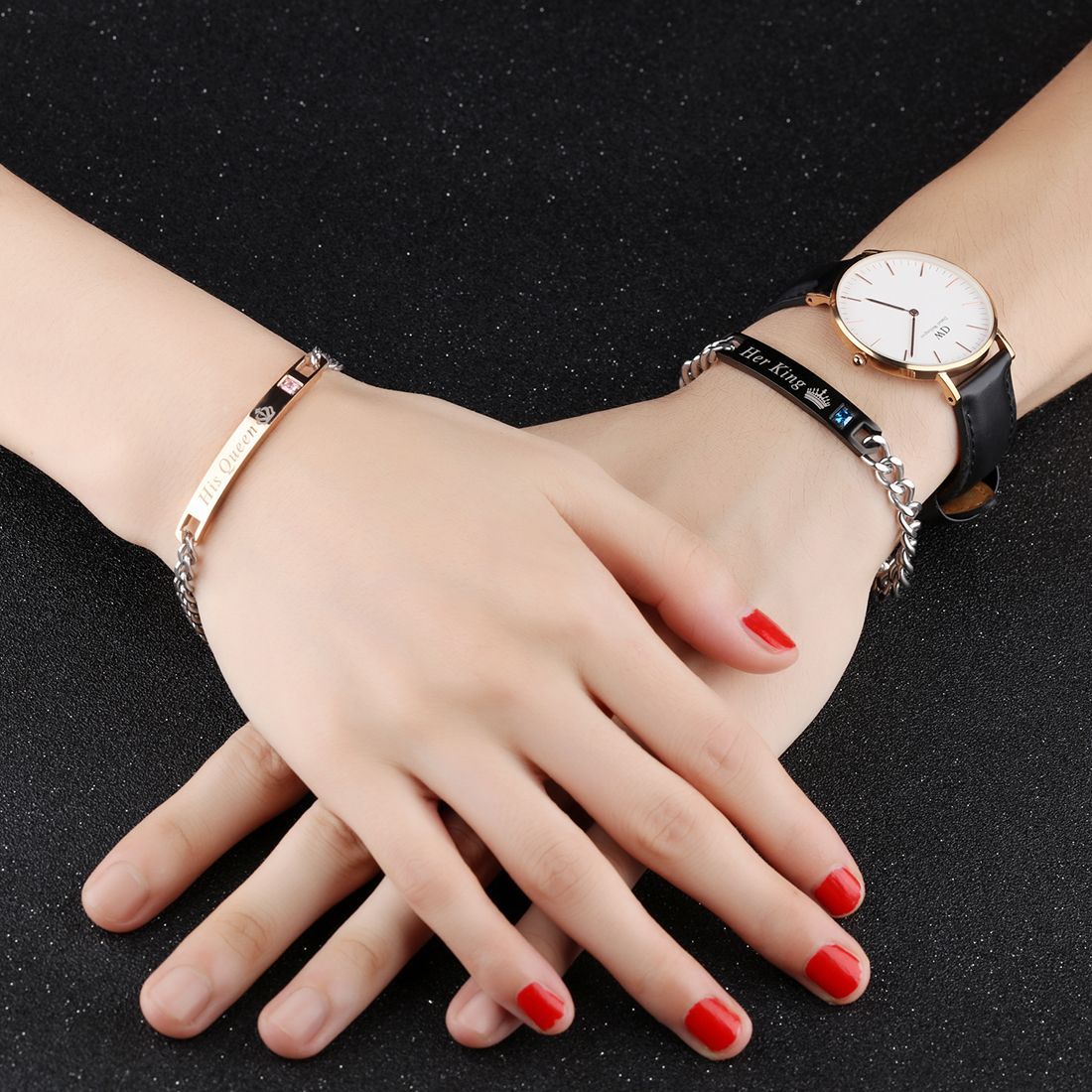 Buy Best Friend Magnetic Couple Bracelets Hand In Hand Bracelets Stainless  Steel Couples Bracelets For Women Men Gift at Amazonin