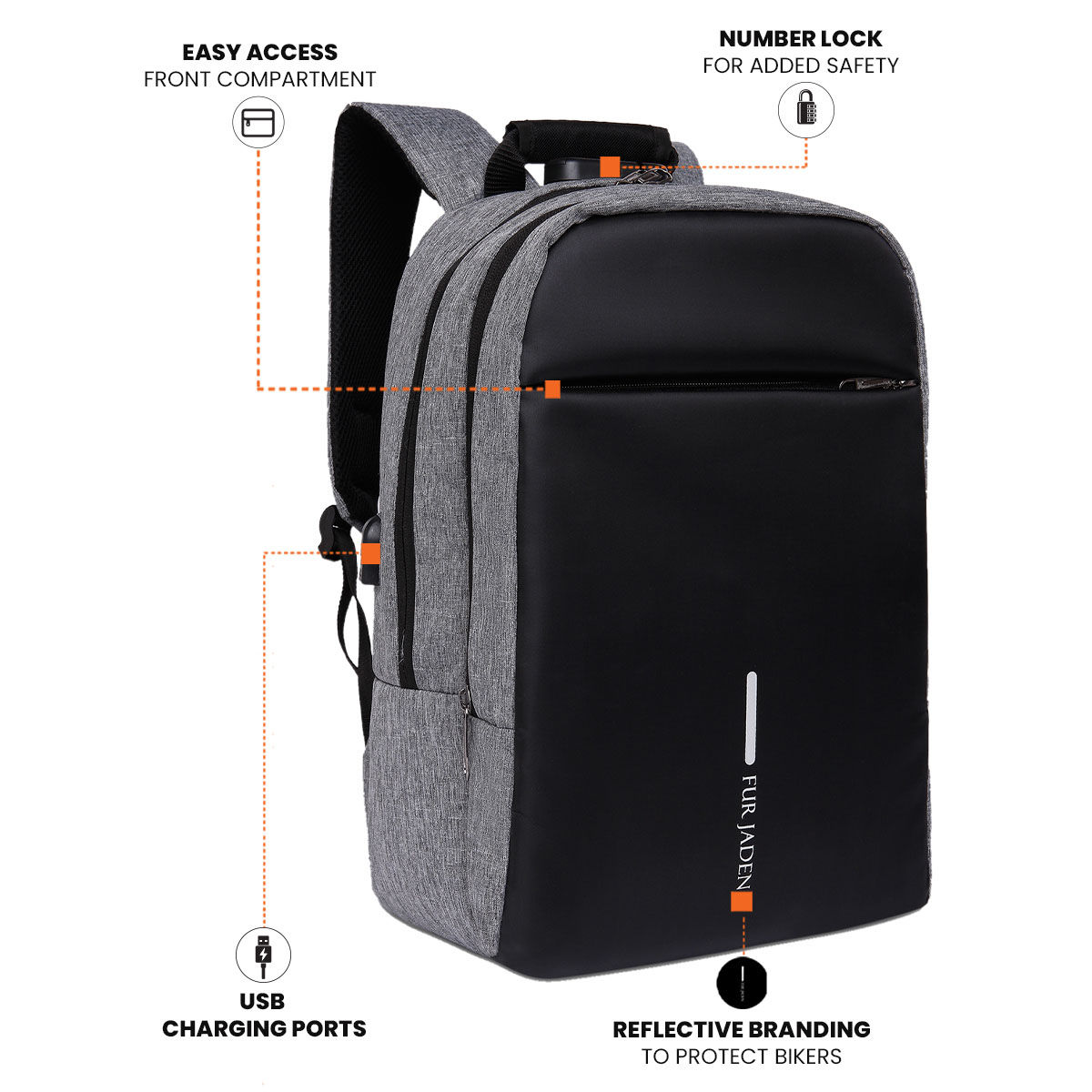 BANGE Laptop Backpack 15.6inch Business Travelling Backpack with USB C –  BANGE bag