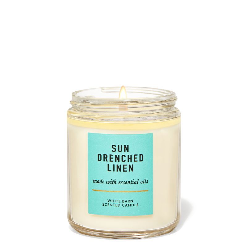 Bath & Body Works Sun-Drenched Linen Single Wick Candle: Buy Bath & Body  Works Sun-Drenched Linen Single Wick Candle Online at Best Price in India |  Nykaa