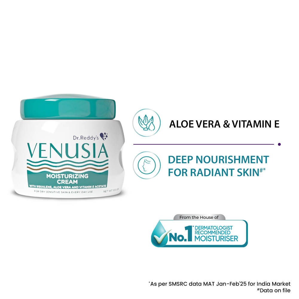 Venusia Moisturizing Cream | Body & Face Cream | 24 hrs Moisturization | 100 g