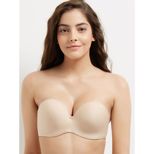 Wacoal Basic Mold Padded Wired Half Cup Strapless T-Shirt Bra - Beige (34B)