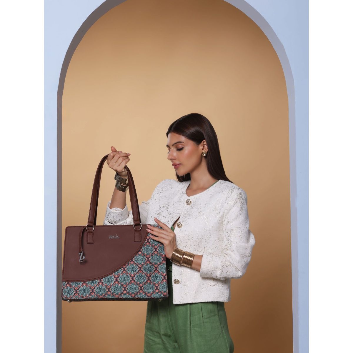 Buy Zouk Kolkata Nouveau Office Essential Shoulder Bag Online