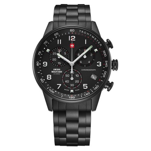 Swiss Military by Chrono Black Dial Swiss Made Watch for Men