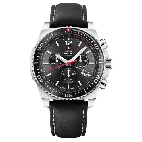 Swiss Military by Chrono Black Dial Swiss Made Watch for Men