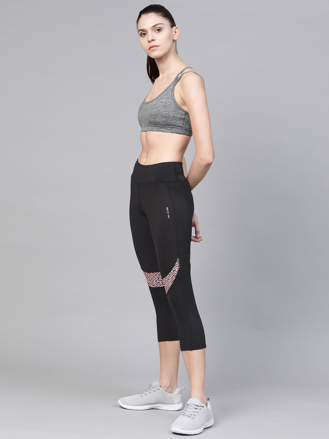 American Fitness Couture High Waist Three-Fourth Compression Leggings |  Smart Closet