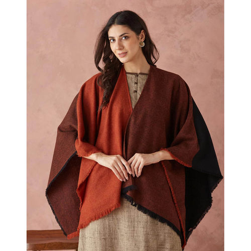 Buy Fabindia Natural Wool Blend Woven Shawl Online