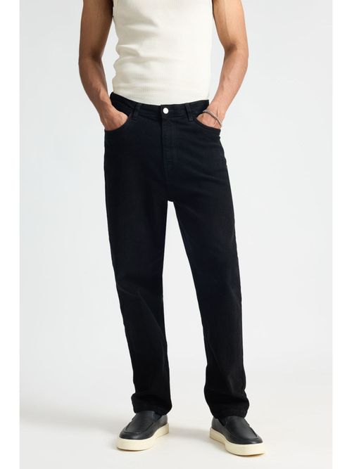 FREAKINS Sleek Black Men's Jeans