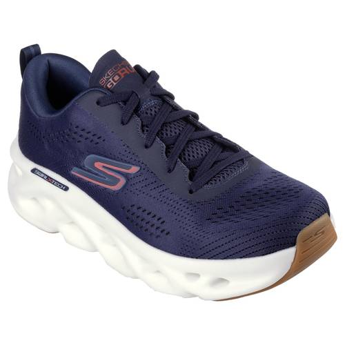 Buy SKECHERS GO RUN SWIRL TECH Navy Blue Running Shoes Online display picture 1