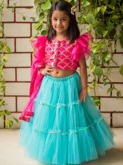 Fairies Forever Turquoise Net Lehenga Choli With Dupatta Set Of 3 Buy Fairies Forever Turquoise Net Lehenga Choli With Dupatta Set Of 3 Online At Best Price In India Nykaa Check out our lehenga choli selection for the very best in unique or custom, handmade pieces from our dresses shops. fairies forever turquoise net lehenga choli with dupatta set of 3 2 3 years