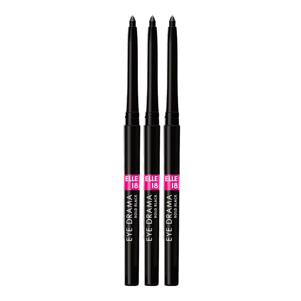 ELLE 18 EYE DRAMA BOLD BLACK アイライナー 2pcs ELLE 18 EYE DRAMA BOLD BLACK アイライナー 2pcs Buy Elle 18 Eye