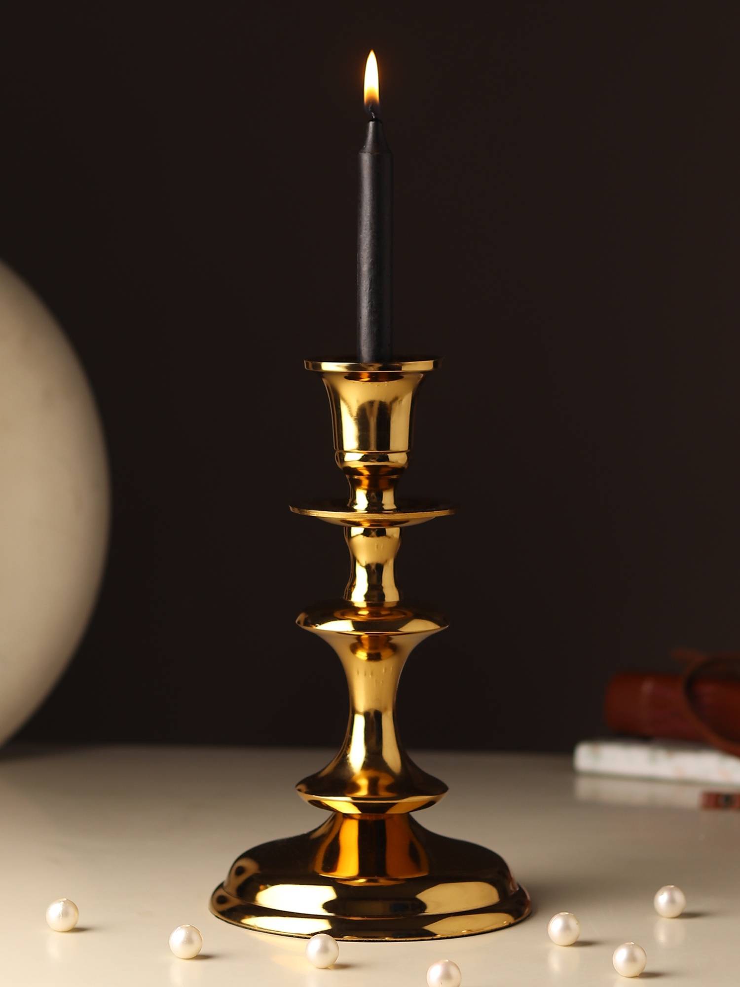 De Maison Decor Imperium Solo Petite Gold Candleholder