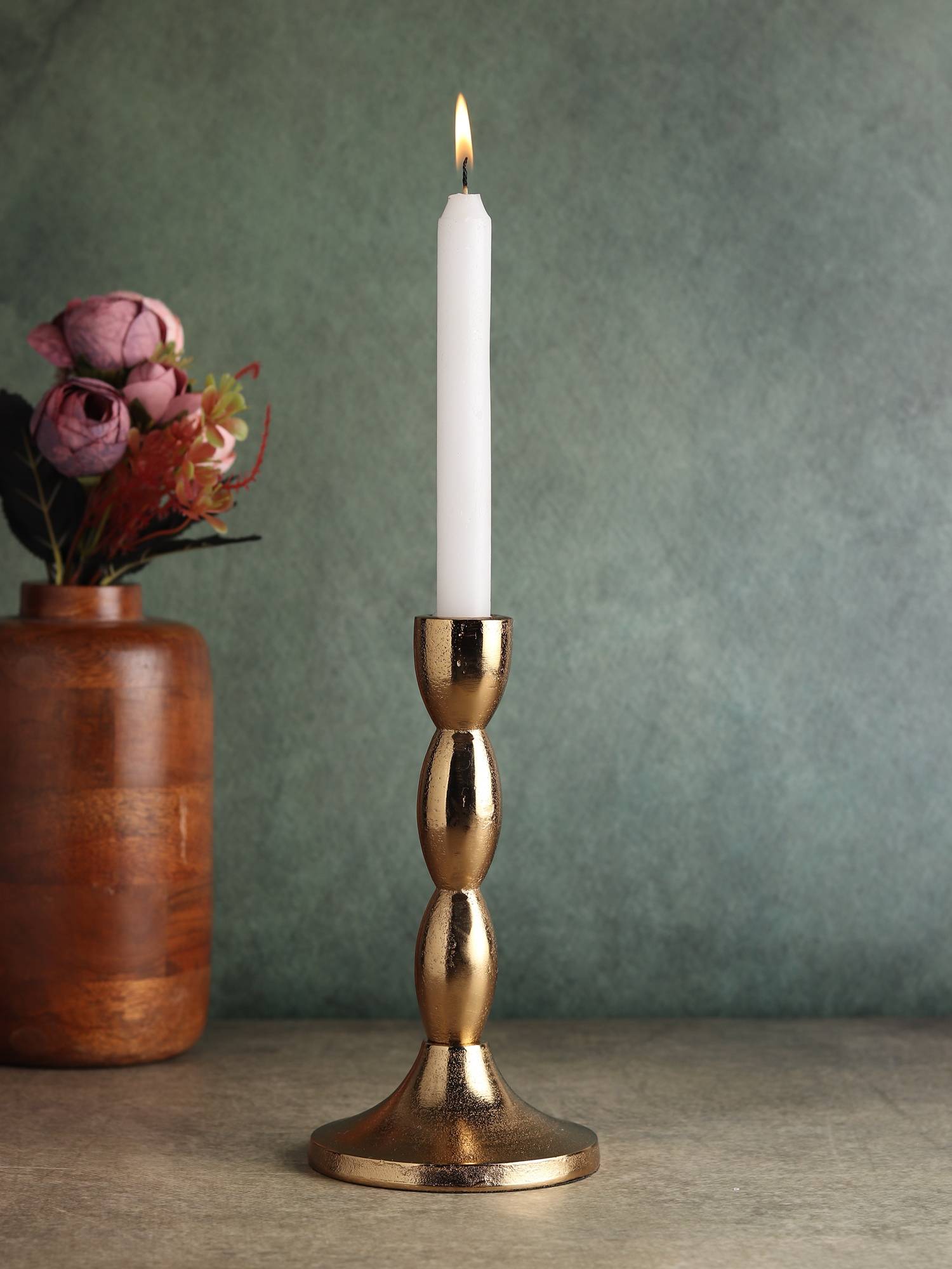 De Maison Decor Spiral Candle Holder in Gold